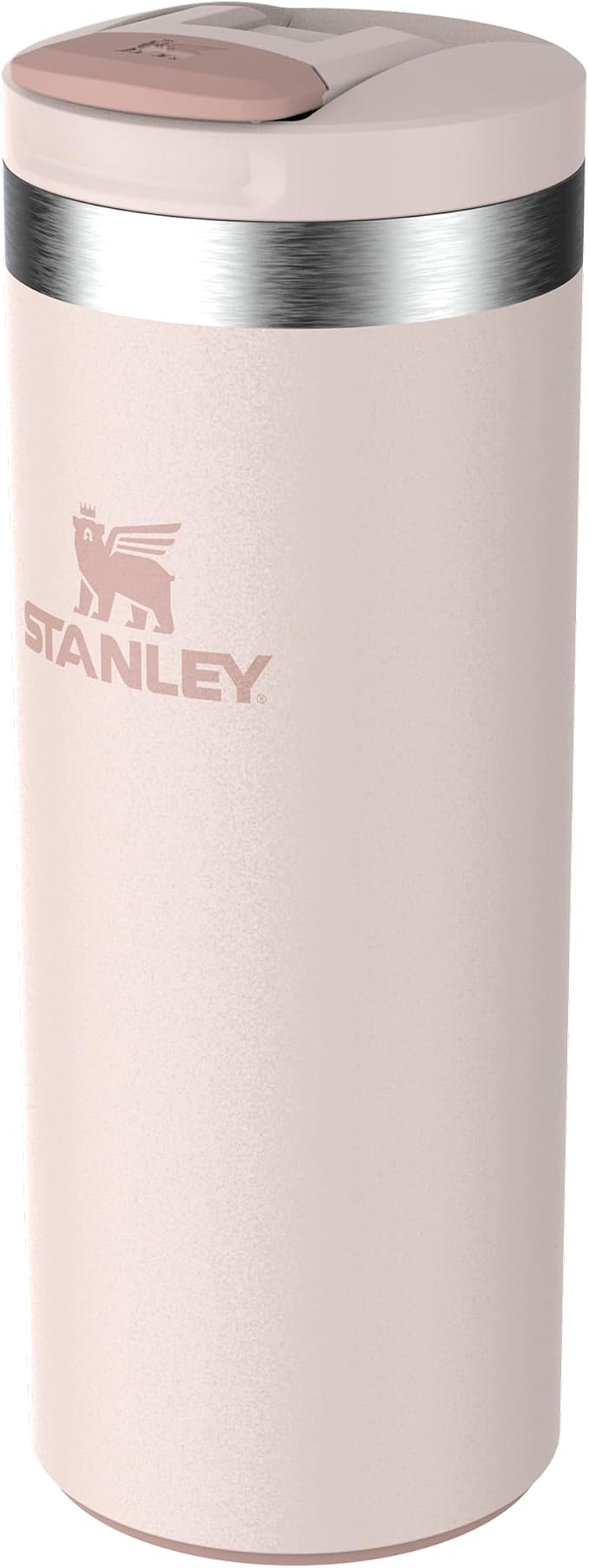 STANLEY 1913 Transit Flip Top Mug 0.35L - Rose Quartz | Keeps 4 Hours Hot - 6 Hours Cold - Leakproof - Dishwasher Safe - Car Cup Holder Compatible - Image 9