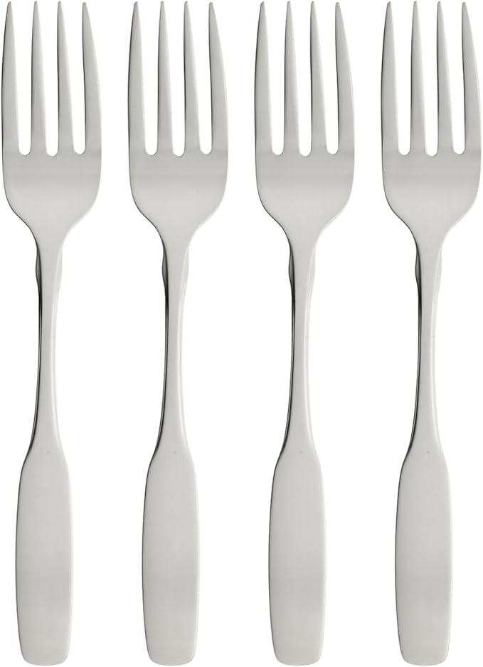 Oneida Paul Revere Fine Flatware Salad Forks, Set of 4, 18/10 Stainless Steel by Oneida