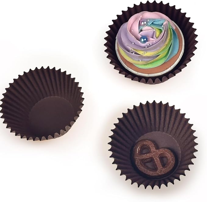 qiqee Coffee Cupcake Liners, 300 Count, Jumbo Size - Image 3