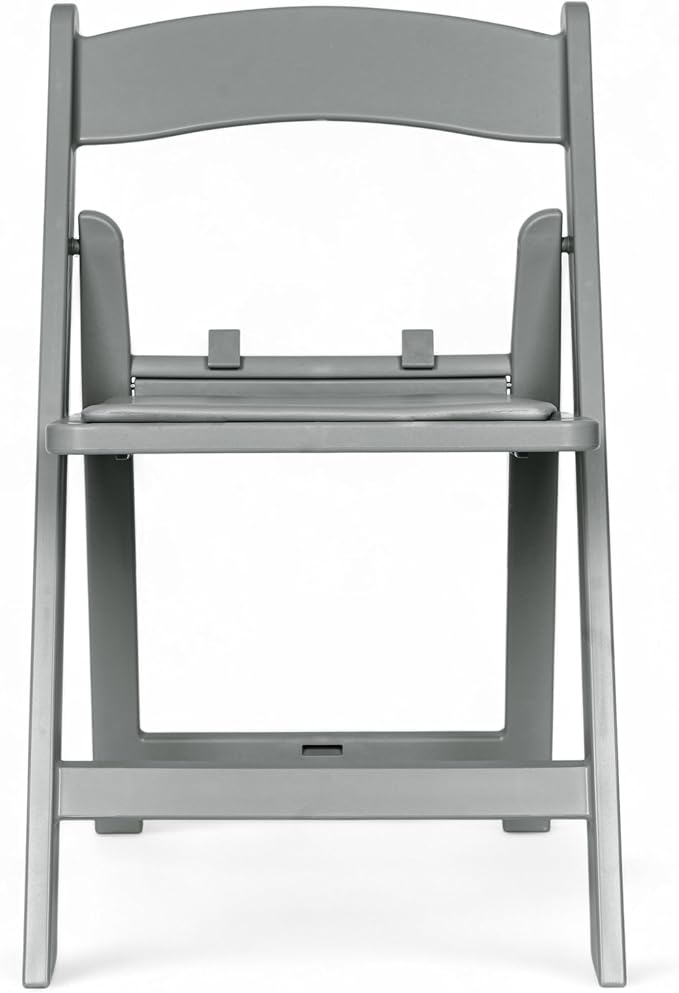 Flash Furniture Hercules Kids Resin Folding Chair, Gray | Vinyl Padded Seat, Lightweight, Indoor/Outdoor, HERCULES Series - Image 12