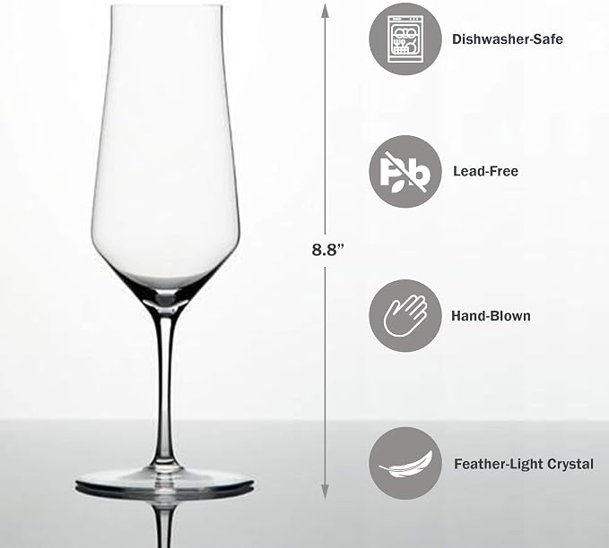 Zalto Denk'Art Beer Glass – Austrian Craftsmanship, Hand-Blown by Master Artisans in Europe – Lead-Free, Dishwasher-safe Crystal Stemware for Lager, Pilsner & Craft Cocktails - Image 2