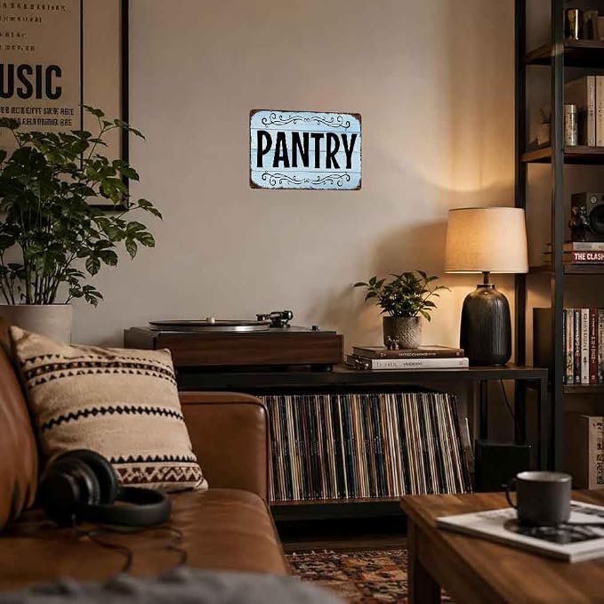 Pantry Aluminum Metal Sign 8 x 12 Inch | Kitchen Decor Accent for Home or Kitchen, Gift Pick: Farmhouse Fans or Home Owners - Image 5