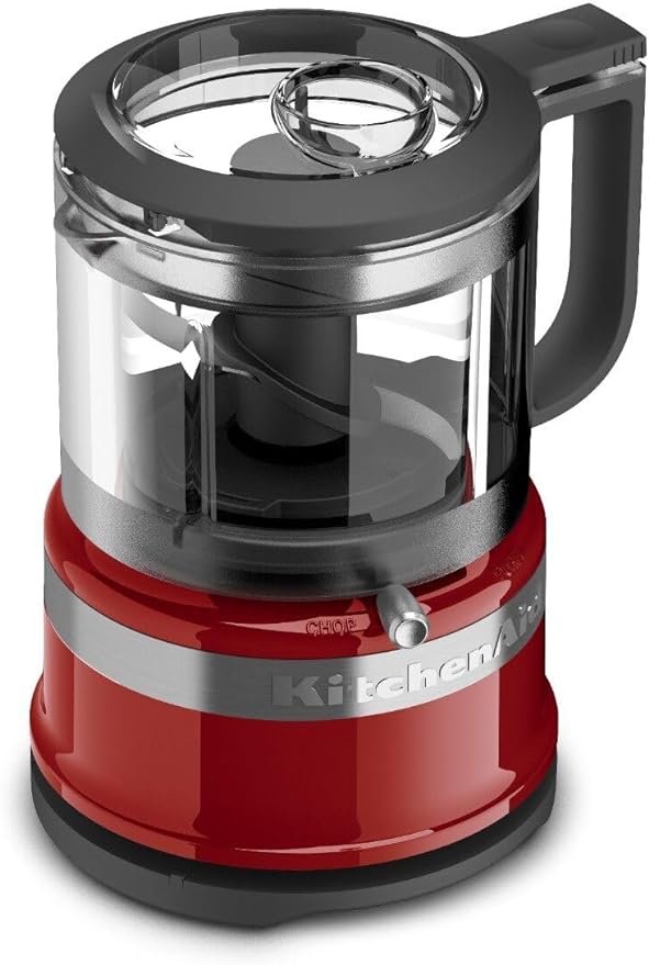 KitchenAid 3.5 Cup Food Chopper, KFC3516ER, Empire Red | Dishwasher-safe Work Bowl, Stainless Steel Multi-Purpose Blade, 2 Speeds Plus Pulse, Easy Cord Wrap - Image 2