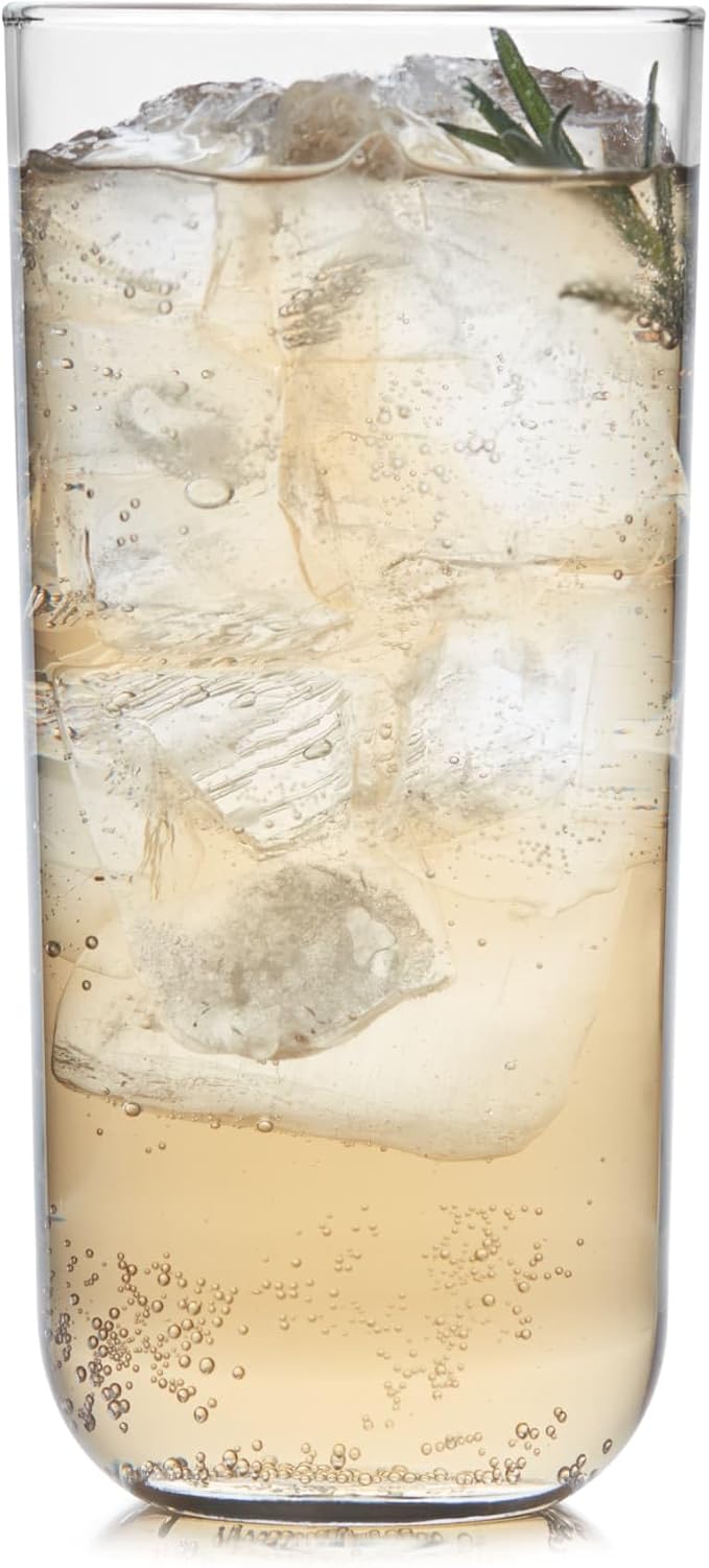 Libbey Polaris Tumbler Glasses, Axis, 17.75-ounce, Set of 8 by Libbey
