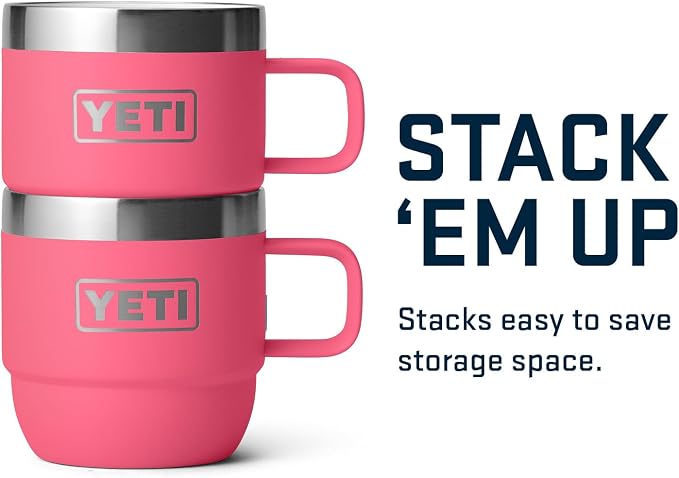 YETI Rambler 6 oz Stackable Mug, Stainless Steel, Vacuum Insulated Espresso/Coffee Mug, 2 Pack - Image 5