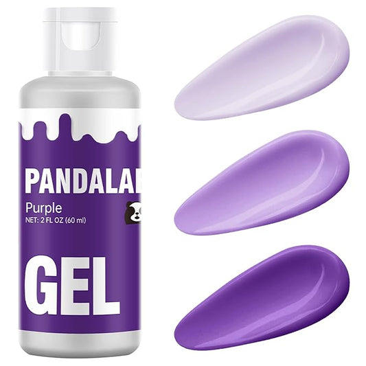 Purple Gel Food Coloring - Pandalab 2 Ounce High Concentrated Food Dye for Baking, Cake, Cookie, Fondant, Icing, Easter Egg, Macaron, DIY Slime (60ml)