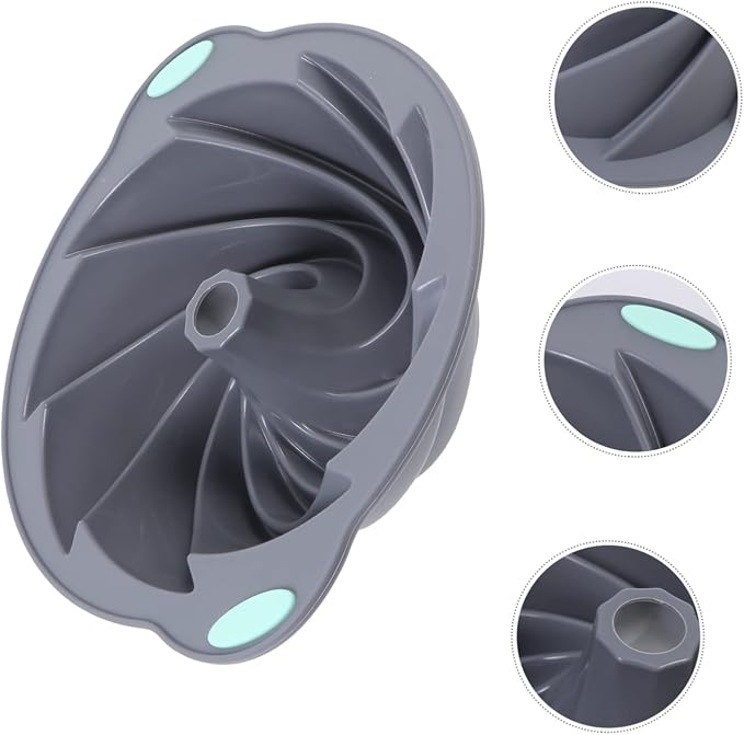 BESTOYARD Diy Cake Mold Spiral Cake Mold Silicone Baking Chiffon Safe Healthy Material - Image 9