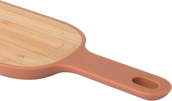 Berghoff Leo Long Bamboo Wood Kitchen Cutting Board With Handle, 44 x 10cm | Slotted French Bread Crumb Chopping Board, 17 x 4.5 Inches, Appetizer Serving Tray & Food Prep Board With Storage Loop - Image 5