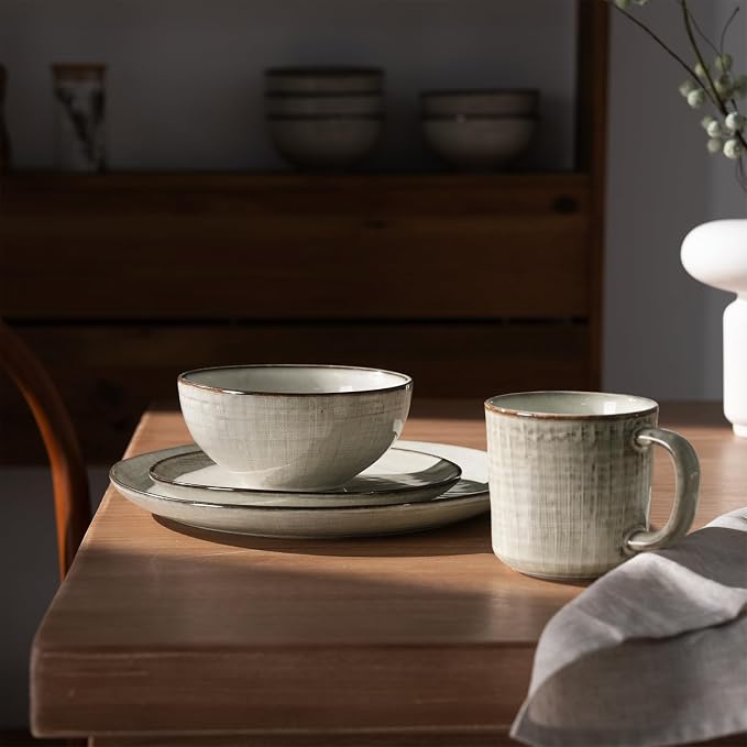 famiware Moonlight Coffee Mug Set of 4, 14oz Mug Set with Linen Finish, Coffee Cup Set with Handle for Latte, Cappuccino, Tea, Hot Cocoa, Microwave and Dishwasher Safe, Summer Sand - Image 7