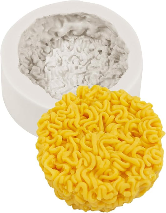 Instant Noodles Silicone Mold, Noodle Candle Mold, Instant Noodle Fondant Molds, Food Shaped Molds for Chocolate Bath Bomb Home Ornaments Making Tools by Liobelon