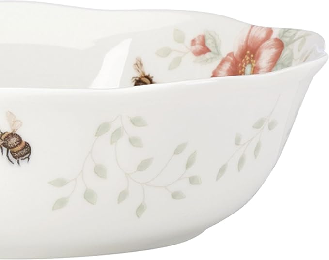 Lenox Butterfly Meadow Soup Bowls Set of 4, Service For 4, Dishwasher Safe, 32-Fl Oz Capacity, 7.75-Inch Diameter, 4-Piece Soup Bowl Set - Image 3