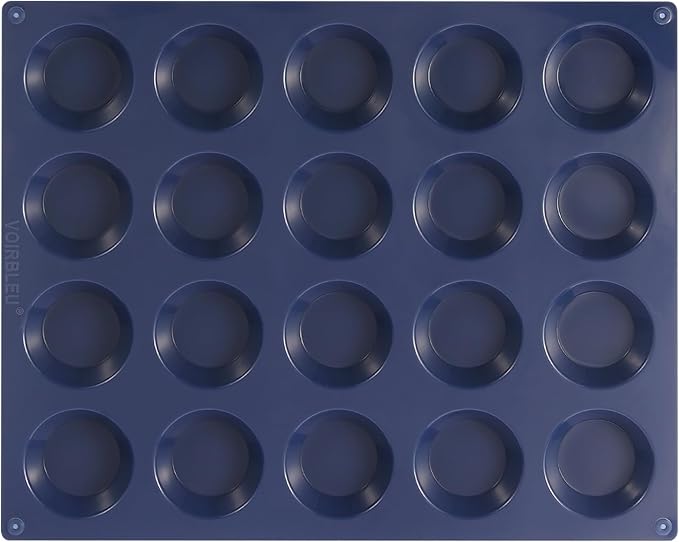 Silicone Tart Mold for Baking, Mini Tart Pan, 2 Inch Mini Pie Pans for Mince Pie, Fruit Pie, Blue (1, 2 INCH)
