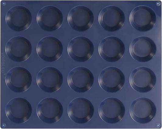 Silicone Tart Mold for Baking, Mini Tart Pan, 2 Inch Mini Pie Pans for Mince Pie, Fruit Pie, Blue (1, 2 INCH)