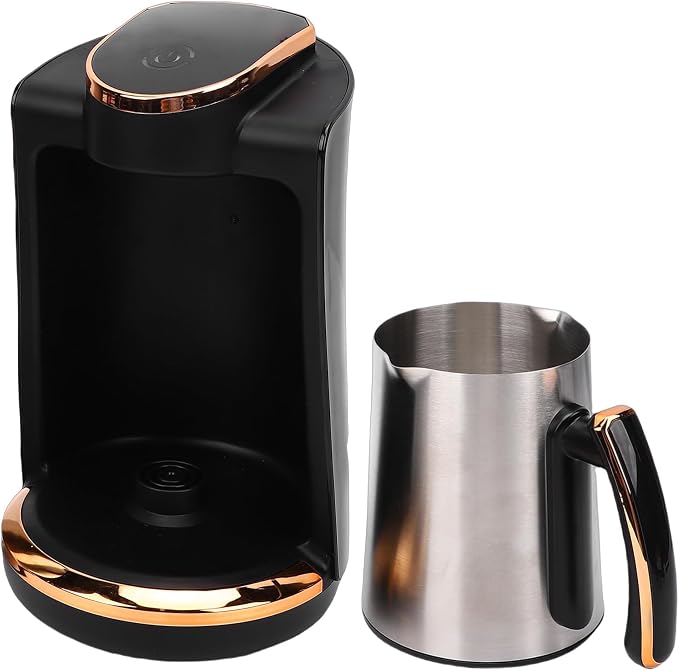 GOWENIC Turkish Coffee Maker Stainless Steel 550W, Single Cup Turkish Coffee Machine, 250ML Automatic Electric Pot for Home Office Travel (US Plug 110V) - Image 3