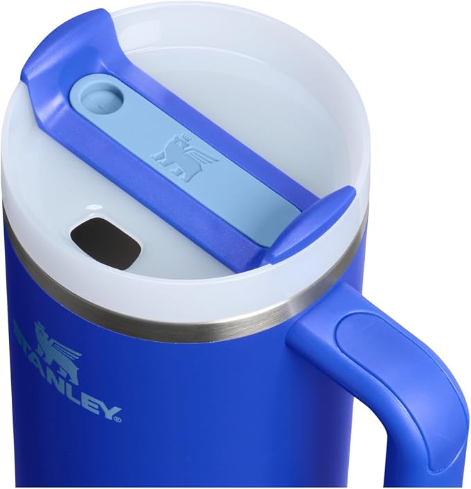 STANLEY Quencher H2.0 Flow State Tumbler, 40 oz, Cobalt | Handle and Straw | 3-Position Lid | Cup Holder Compatible for Travel | Insulated Stainless Steel Cup | BPA-Free - Image 2