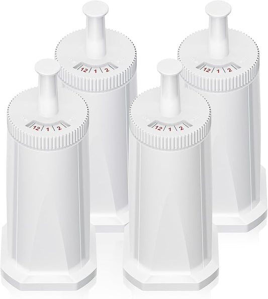 4 Pack Replacement Water Filter for Breville Espresso Machine Barista Touch Bes880, Oracle Touch BES990, Barista Pro BES878, Oracle BES980, Dual Boiler BES920 Bambino ClaroSwiss Sage