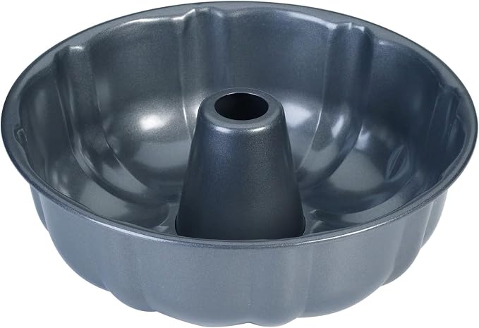 10-Inch Nonstick Cake Pan, Fluted Tube Pan for Pound & Ring Cakes | Heavy duty baking ring mold. Easy release non-stick tin for flawless angel food cake, coffee cakes, and jello molds. - Image 2