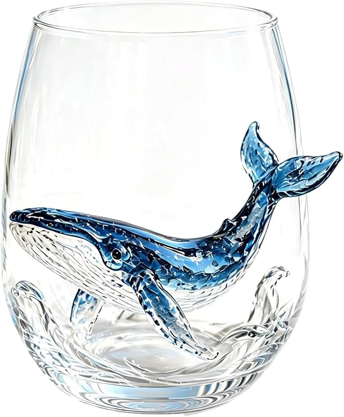 Artisan Blue Octopus Glassware Handmade 3D Ocean Decor Gift - Image 8