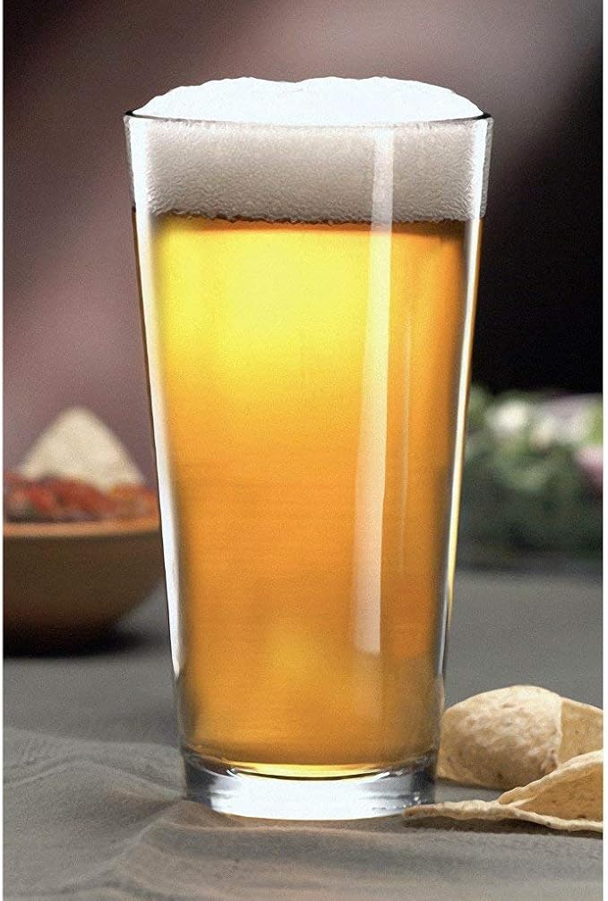 Libbey Pint Glass with DuraTuff Rim (1639HT), 16oz - Set of 4 - Image 4