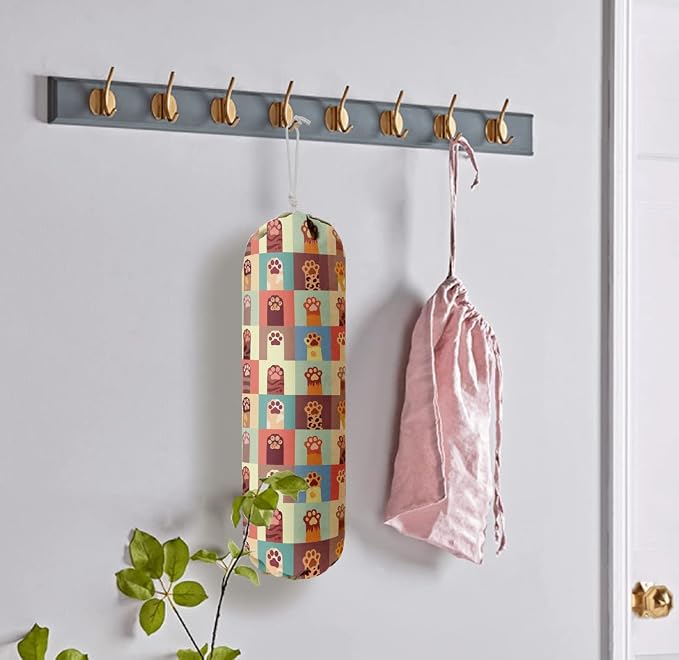 Cat Pattern Grocery Bags Holder Organizer For Shopping Bags，Wall Mount Plastic Bags Storage Container Dispensers, Pet Lovers Home Kitchen Gifts For Women, Family, Friends, Cat Dad, Cat Mom - Image 5