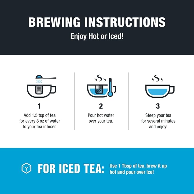 Tiesta Tea - Iced Tea Sampler Dry Flight Set, Loose Leaf, High to No Caffeine, Makes Cold Brew Iced Drink, Assorted Brew Sets with Herbal, Black, Fruit Blends & More, 8 Resealable Sample Pouches