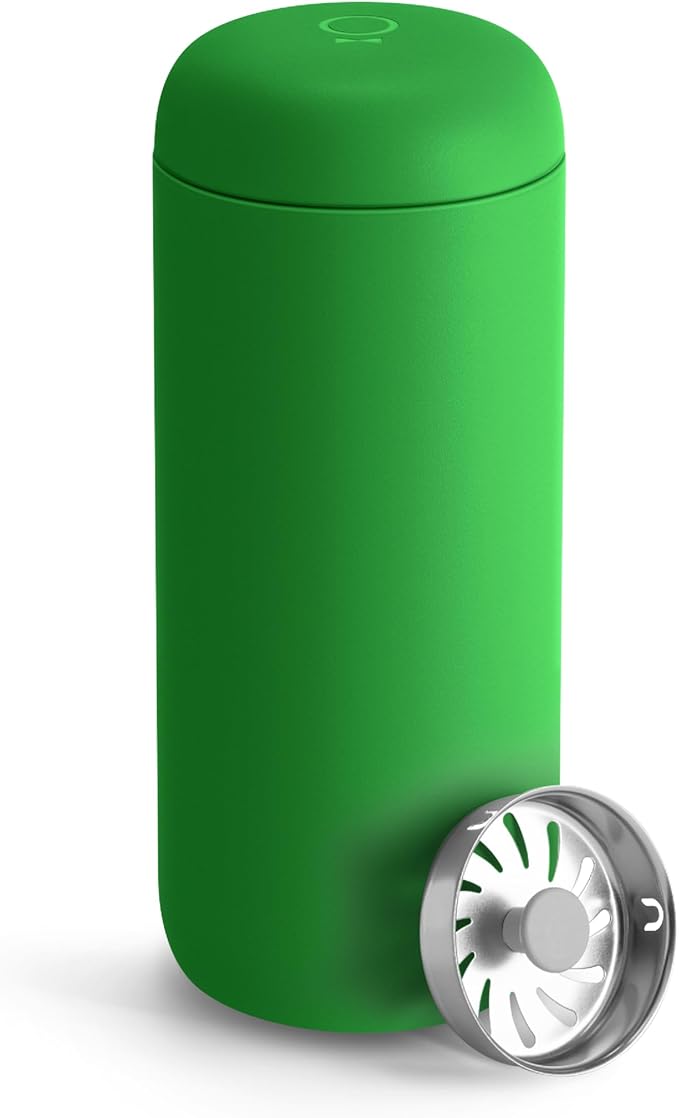Fellow Carter Move Ceramic Lined Travel Coffee Mug 16 oz - Leak-Proof Lid | No Metallic Taste, Dishwasher Safe, Hot 12Hr Cold 24Hr, Stainless Steel Tumbler, BPA-Free, Fits Cup Holders, Sporty Green by Unknown
