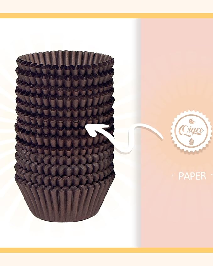 qiqee Coffee Cupcake Liners, 600 Count, Standard Size - Image 4