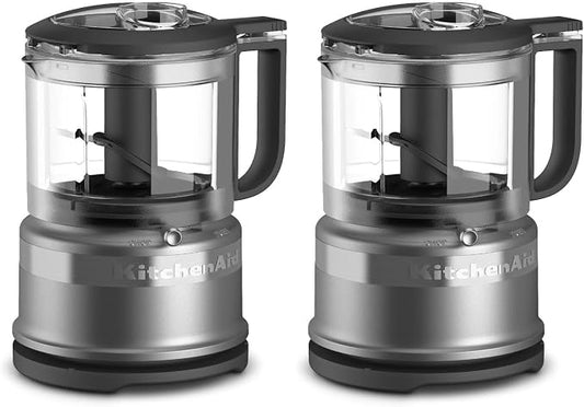 KitchenAid 3.5 Cup Food Chopper KFC3516CU, Contour Silver (Pack of 2) by Unknown