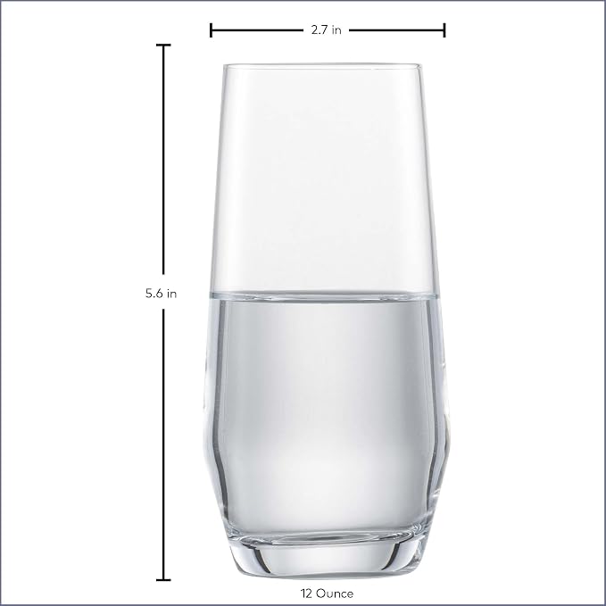 Zwiesel Glas Pure Tumbler (Set of 6), Drinking Glasses for Several Beverages, Dishwasher-Safe Machine-Made Tritan Crystal Glasses, Made in Germany (12 Ounce) - Image 6