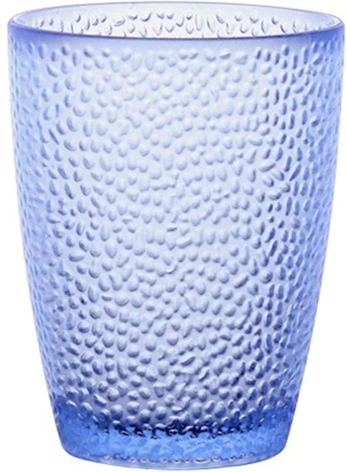 drinking glassware Stackable Heat-resistant Water Cup for Juice Beer(Blue,Small) by Unknown