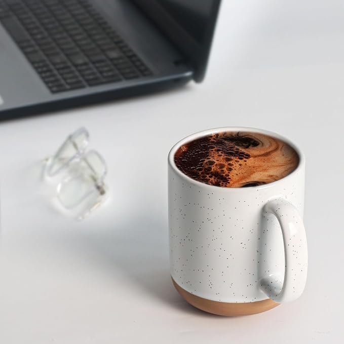harebe 20 OZ Large Coffee Mug, Ceramic Tea Cup for Office and Home, Big Capacity with Handle, Microwave & Dishwasher Safe Cups for Men Women Mug Lovers, White - Image 6