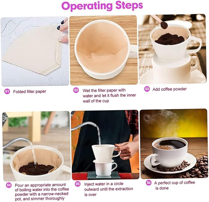 Ceramic Coffee Dripper|Ceramic Coffee Filter Reusable Pour Over Maker Dripper with 3 Drip Holes White