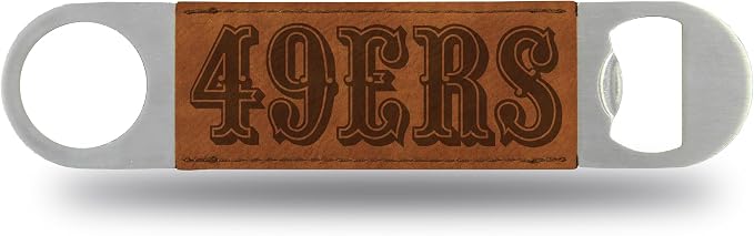 Rico Industries NFL Laser Engraved Bar Blade Faux Leather Laser Engraved Bar Blade - Great Beverage Accessory for Game Day by RicoIndustries