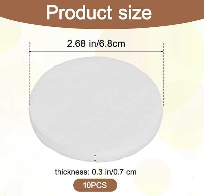 10pcs Cold Brew Coffee Filter Paper, Reusable Felt Filters Replacement Parts Accessories Supplies for Toddy Cold Brew System Coffee Maker
