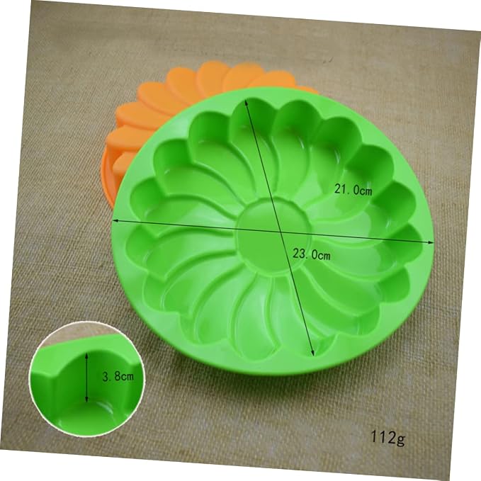 Thickened Large Silicone Cake Pan Non-stick Flower-shaped Baking Mold for Birthdays and Special Occasions Random Color Flexible Bakeware for Easy Release and Cleanup - Image 3