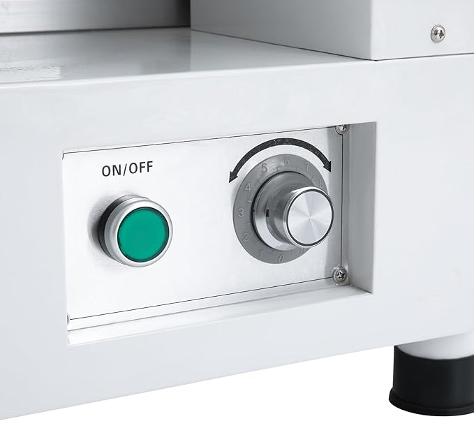 Cake Decorating Coating Machine with Graduated Scraper, 0-200RPM Rotating Speed Cream Spreading Automatic Frosting Turntable for 4-12inch Cakes (White)