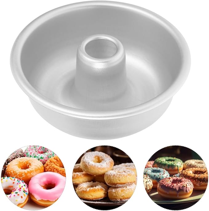 Non-Stick Angel Food Cake Pan Aluminum Round Baking Pan with Central Tube 3.93 X 3.93 X 1.49 in Cake Baking Mold for Pound Chiffon Home Kitchen Desserts - Image 8