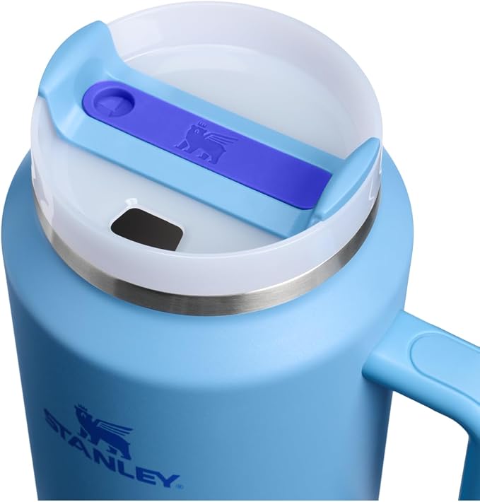 STANLEY Quencher H2.0 Flow State Tumbler, 64 oz, Blue Sky | Handle and Straw | 3-Position Lid | Large Capacity for Travel & Sports| Insulated Stainless Steel Cup | BPA-Free - Image 2