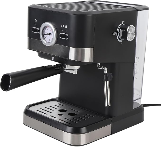 Focket Machine, 20Bar 1050W Electric Coffee Maker, Coffee Machine with Removable 1.5L Water Tank Steam Wand for Cappuccino Latte Making At Home Office (US Plug 110V) - Image 4
