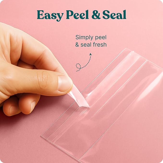 6x9 Self Sealing Cellophane Bags (200 Pack) - Clear Cookie Bags | Pretzel Rod Bags With Seal for Baked Goods Packaging, Cookie Wrappers, Bakery Packaging, Bake Sale, Candy, Treats, Gifts - Image 4