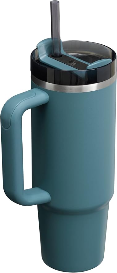 STANLEY Quencher H2.0 Flow State Tumbler, 30 oz, Blue Spruce | Handle and Straw | 3-Position Lid | Cup Holder Compatible for Travel | Insulated Stainless Steel Cup | BPA-Free - Image 2