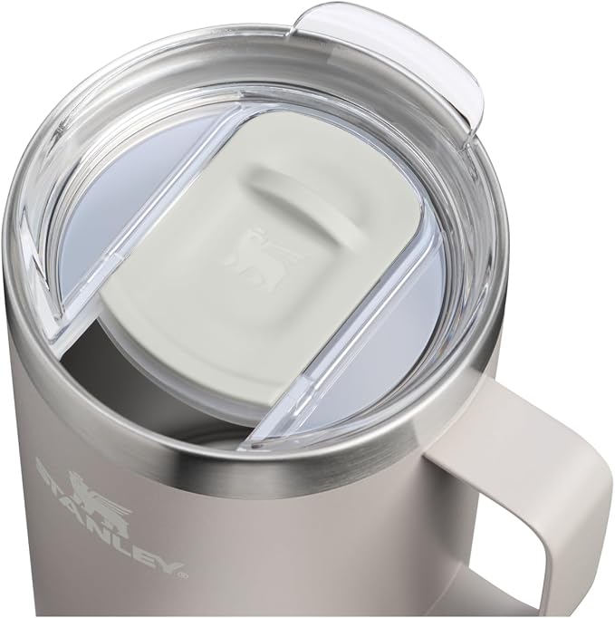 STANLEY Everyday Camp Mug 24oz | Drink Through Lid | Cup for Coffee, Tea and Drinks | Insulated Stainless Steel Coffee Mug | BPA-Free | Ash - Image 2
