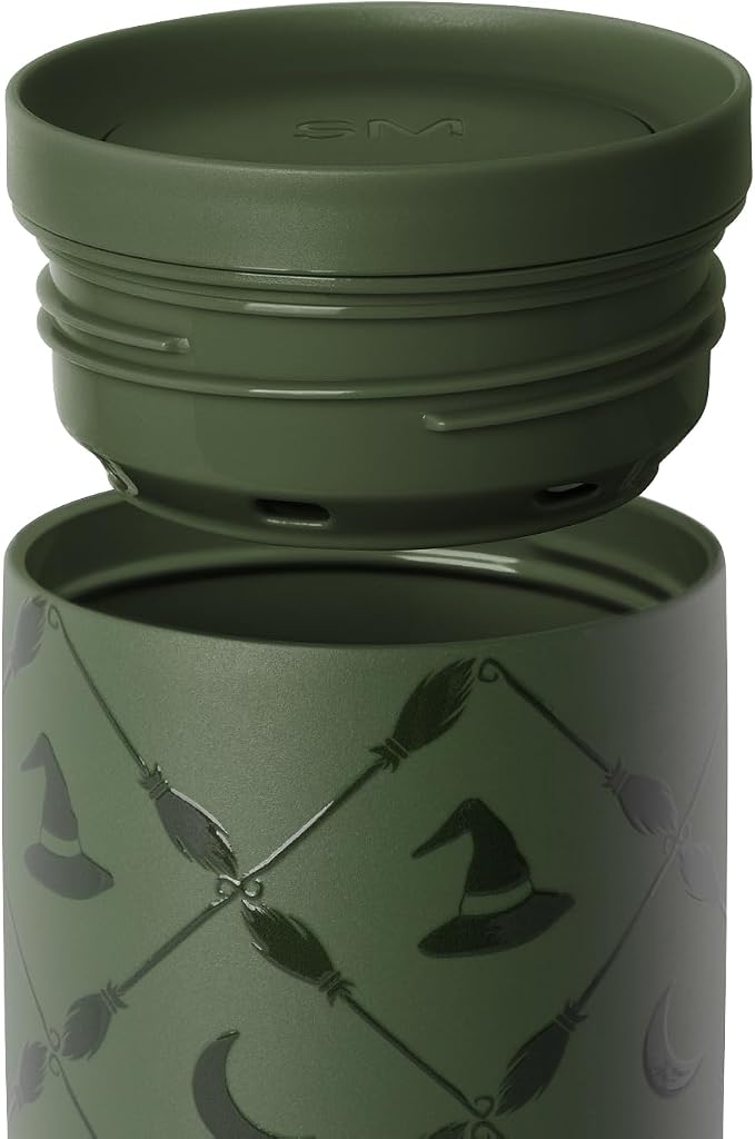 Simple Modern Halloween Travel Coffee Mug 360° Lid | 16oz | Witch | Voyager Ceramic-Lined Insulated Stainless Steel Coffee Tumbler, Iced Coffee Cup, Mug with Lid | Fits Cupholder, Argyle Witch - Image 4