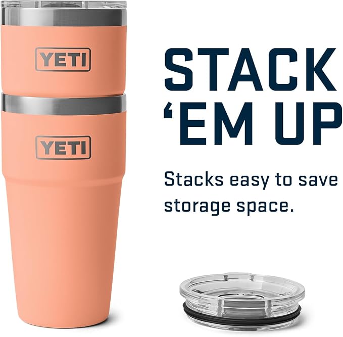 YETI Rambler 20 oz Stackable Tumbler, Stainless Steel, Vacuum Insulated with MagSlider Lid - Image 8