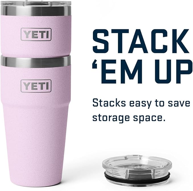 YETI Rambler 20 oz Stackable Tumbler, Stainless Steel, Vacuum Insulated with MagSlider Lid - Image 7