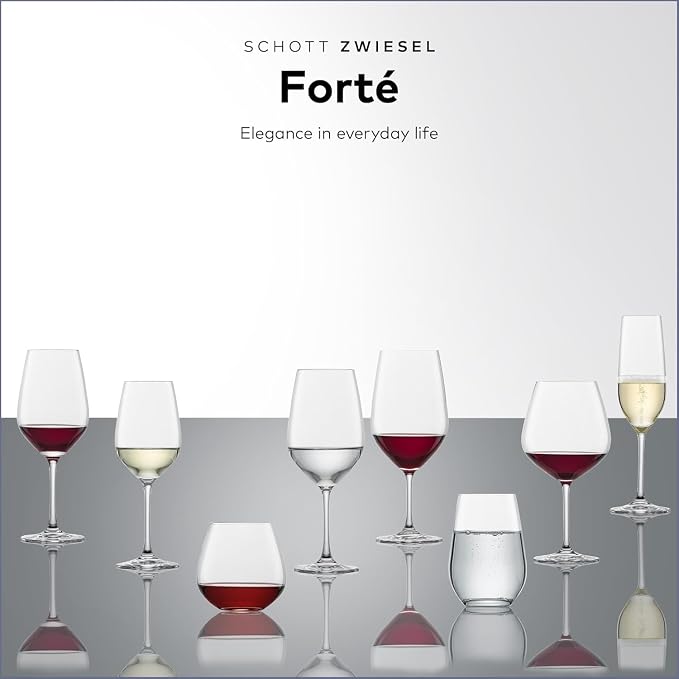 SCHOTT ZWIESEL Forté All Purpose Glass 15 Ounce (Set of 6), Drinking Glasses for Water, Beverages and Mixed Drinks, Dishwasher-Safe Tritan Crystal Glasses, Made in Germany - Image 6