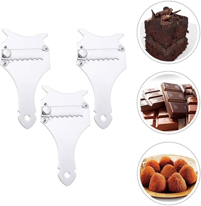 ARTIBETTER Truffle Slicer and Cheese Scraper for Precise Food Preparation for Slicing Chocolate and Radish Stainless Steel 3pcs Kitchen Tool Versatile Kitchen Gadget - Image 7