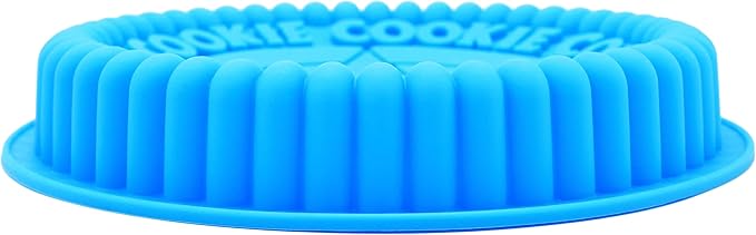X-Haibei 7.5 Inch Giant Round Sandwich Cookie Cake Mold - 2 PCS Food-Grade Silicone Baking Pans for Double-Layer Cream Cakes, Cookie Cakes
