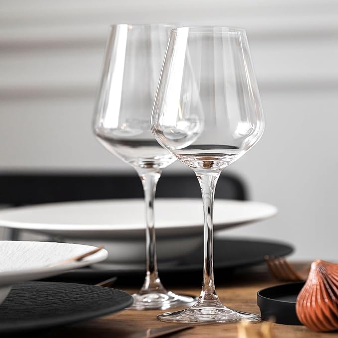 Villeroy & Boch La Divina Collection Red Wine Glass, Set of 4, Crystal Glass, 15.75 oz Capacity, Clear | Crystal glass red wine glasses, dishwasher safe, rounded bowl lets red wine's bouquet fully develop - Image 2