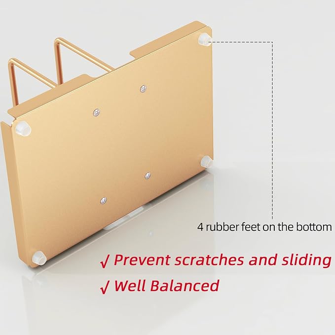 Gold Napkin Holder for Table with Salt and Pepper Shakers Caddy | Metal Napkin Holder, Standing Paper Napkin Storage for Kitchen Dining Table Decor - Image 3
